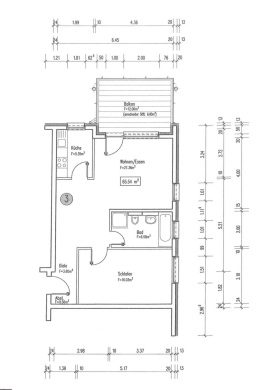 2 ZKB, KL Nähe Klinikum zu vermieten, 67659 Kaiserslautern, Etagenwohnung